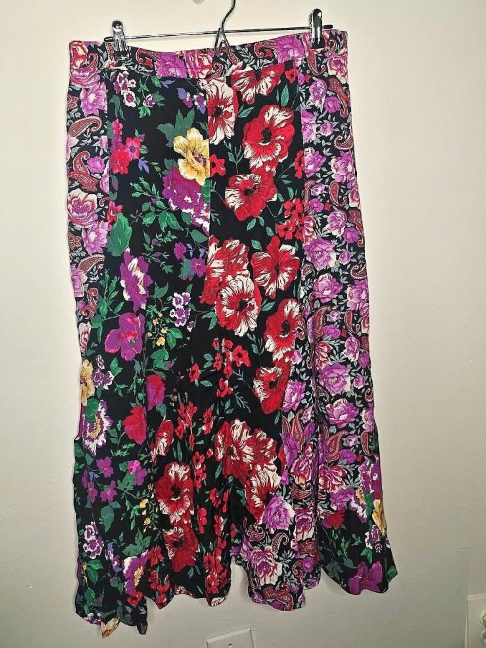 California looks multi color maxi skirt